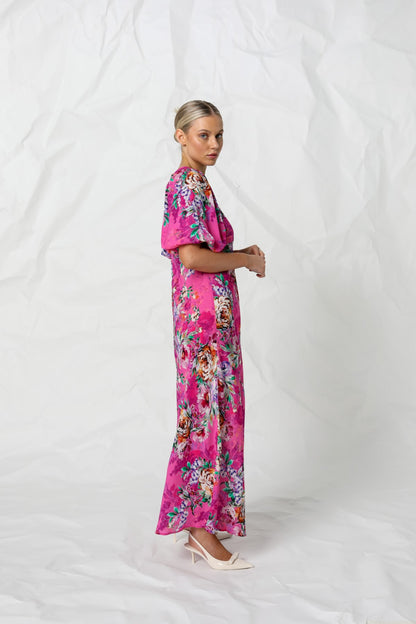 Women's Maxi Dress in Pink | Rebecca