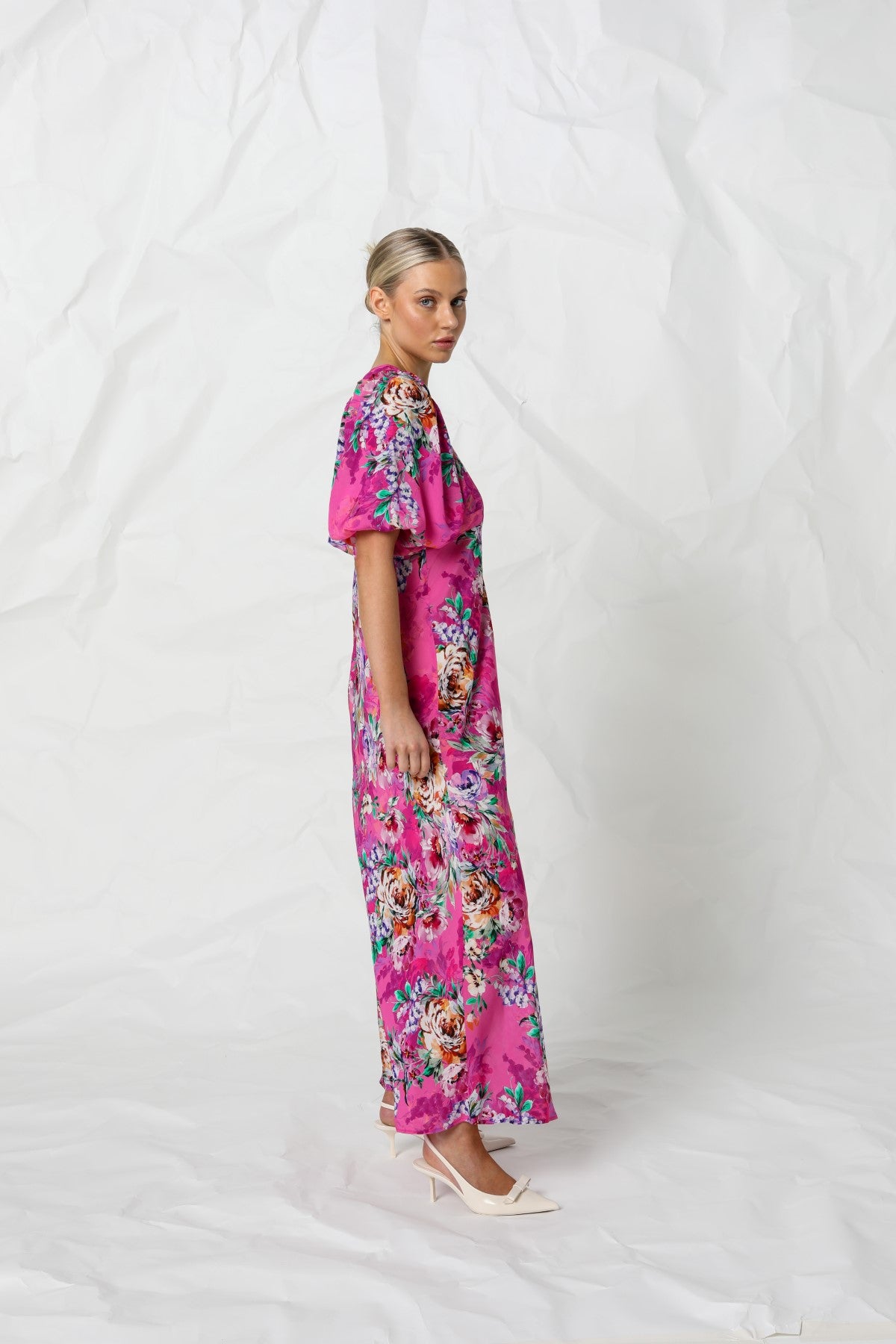 Women's Maxi Dress in Pink | Rebecca