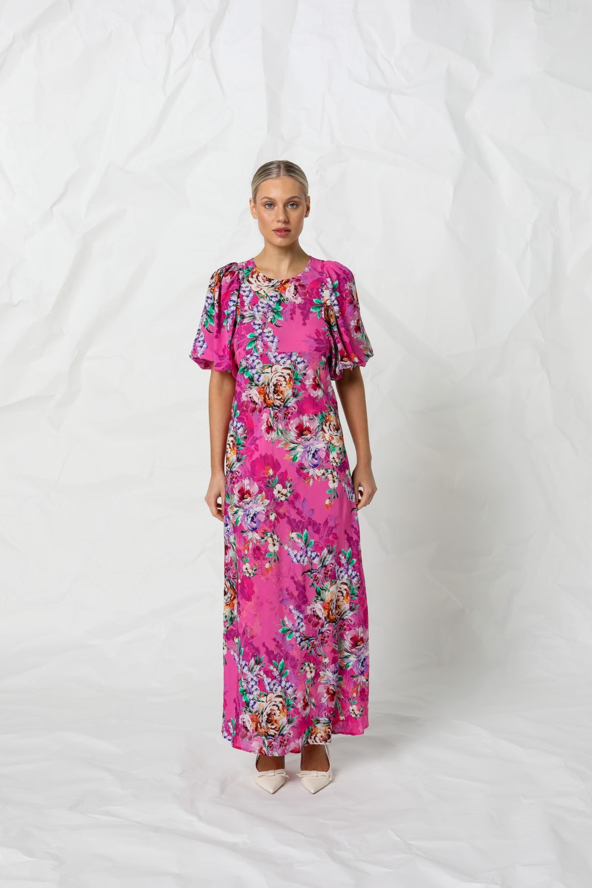 Women's Maxi Dress in Pink | Rebecca