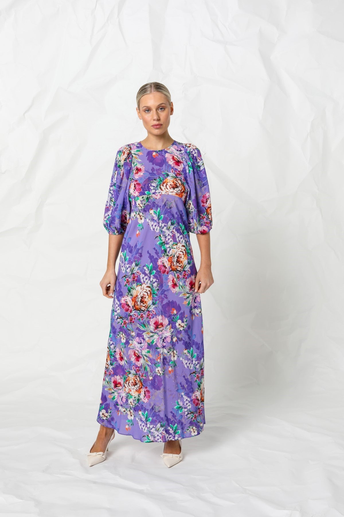 Women's Maxi Dress in Purple | Angela