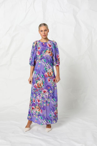 Women's Maxi Dress in Purple | Angela