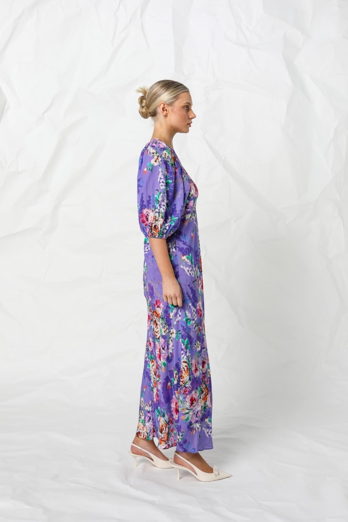 Women's Maxi Dress in Purple | Angela