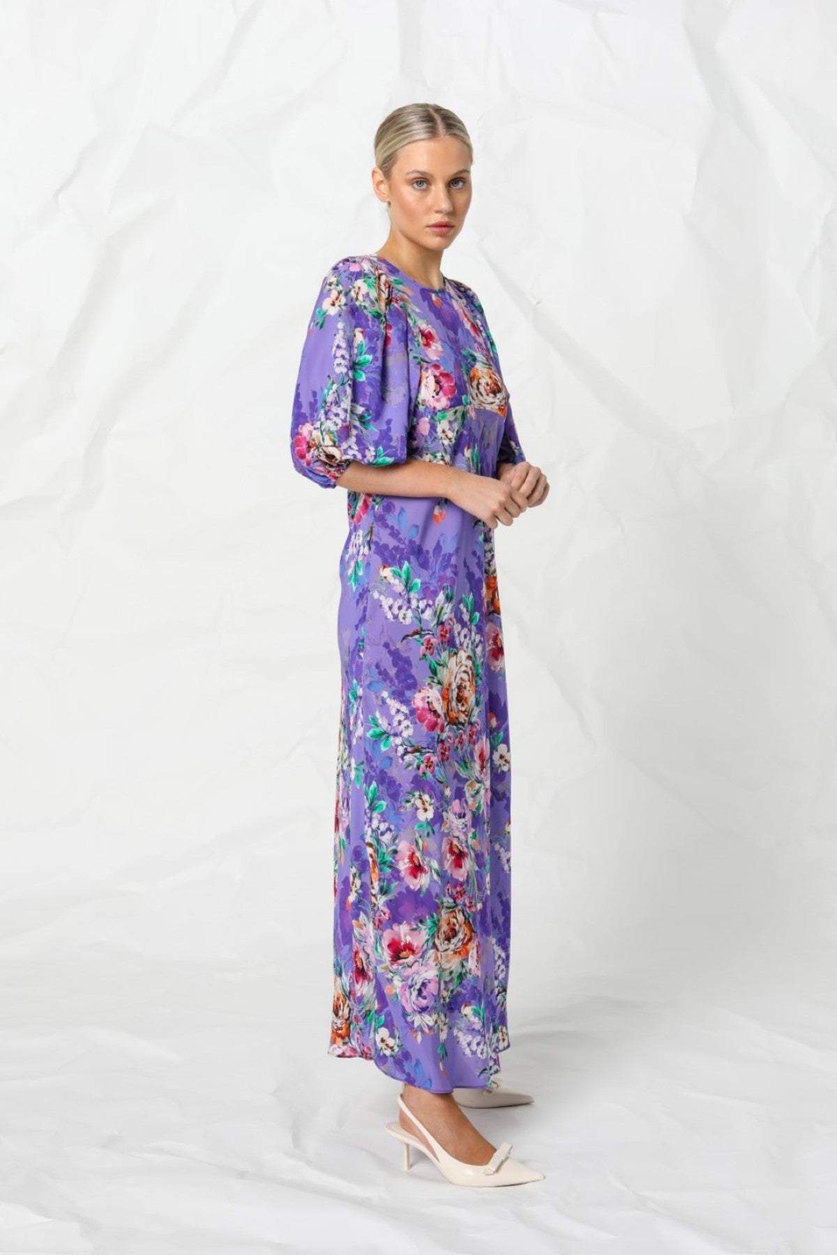 Women's Maxi Dress in Purple | Angela