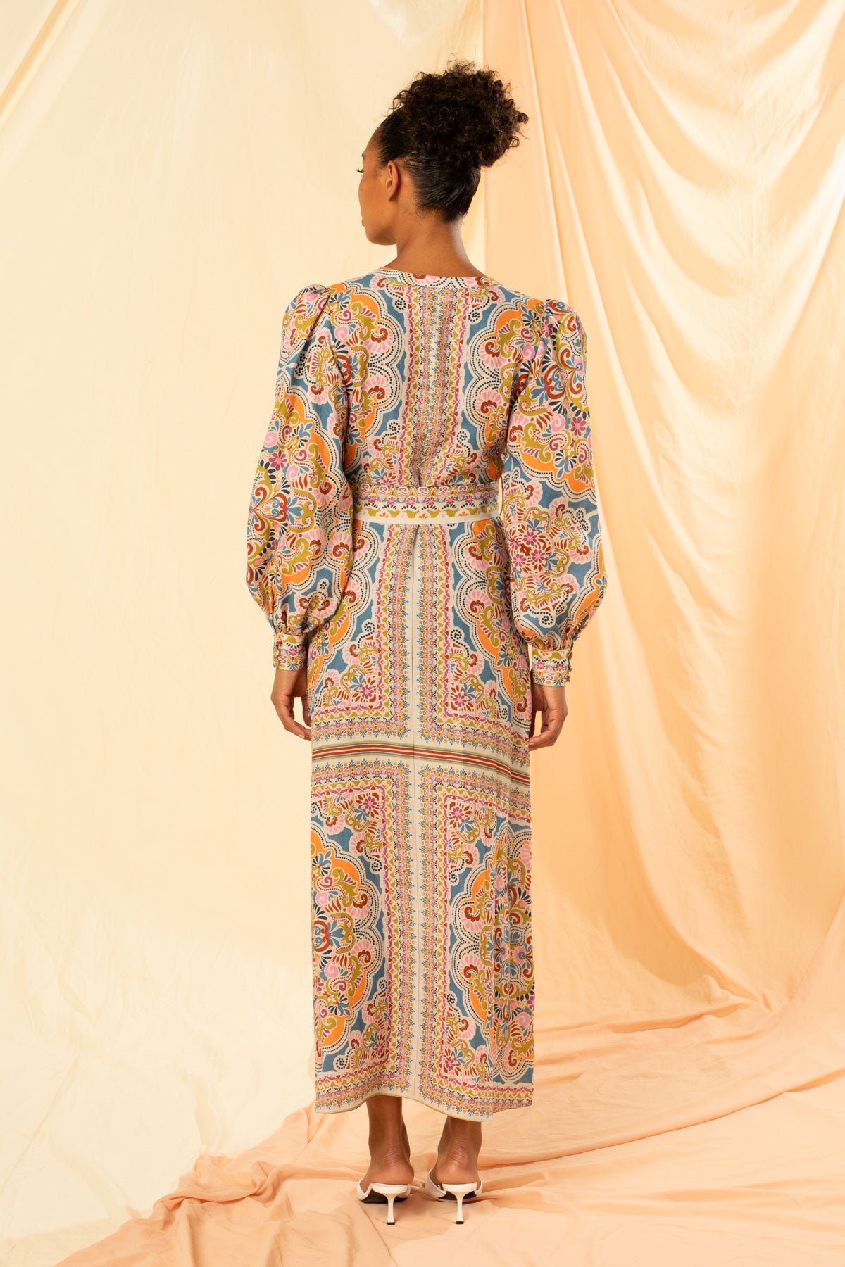 Women's Maxi Shirt Dress in Fortuna