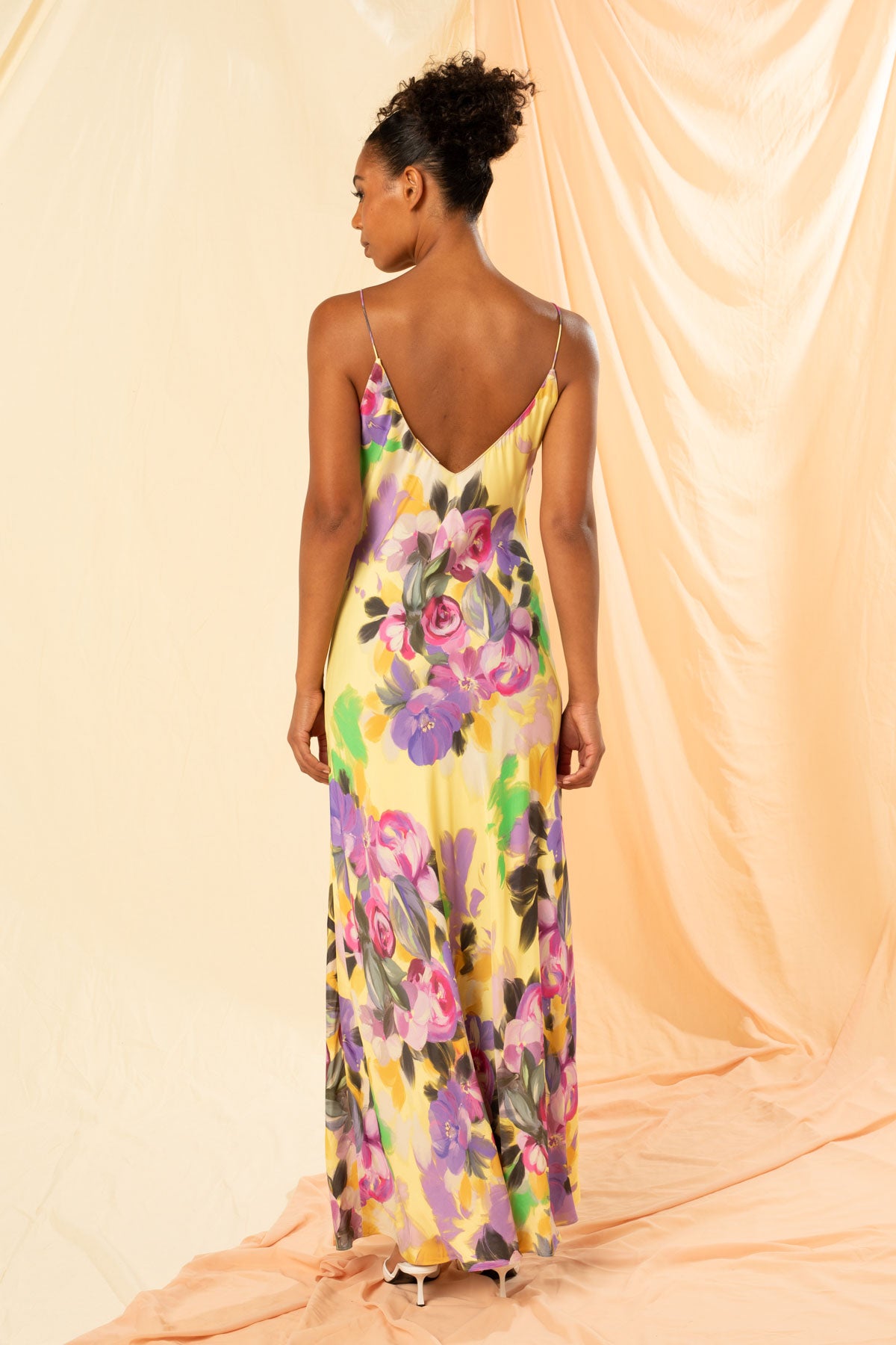 Women's Maxi Slip Dress in Limonata