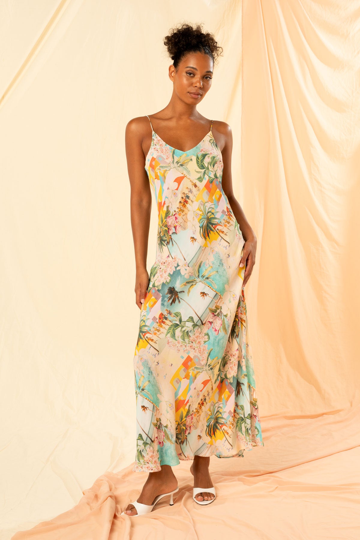 Women's Maxi Slip Dress in Vacanza