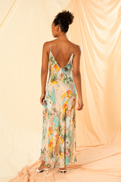 Women's Maxi Slip Dress in Vacanza