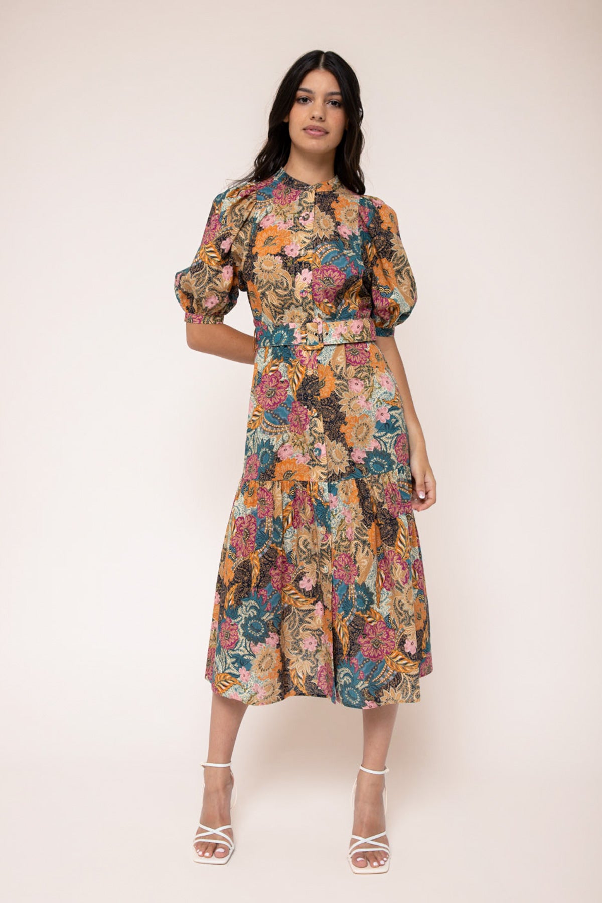 Women's Midi Dress in Multicolour | Penelope