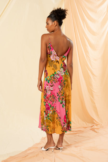 Women's Midi Slip Dress in Serenita