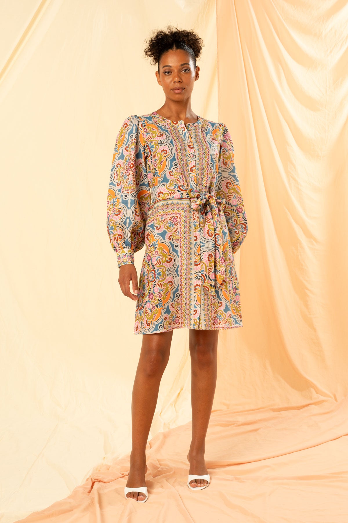 Women's Mini Shirt Dress in Fortuna