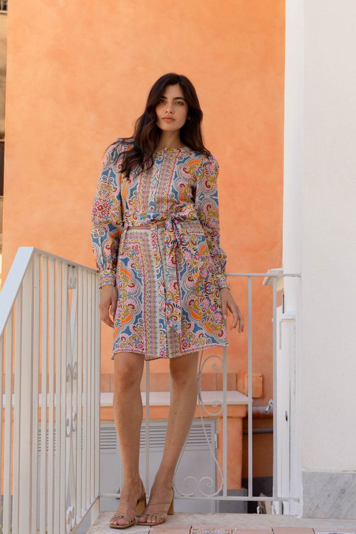 Women's Mini Shirt Dress in Fortuna