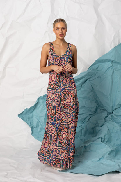 Women's Sleeveless V-neck Maxi Dress | Victoria