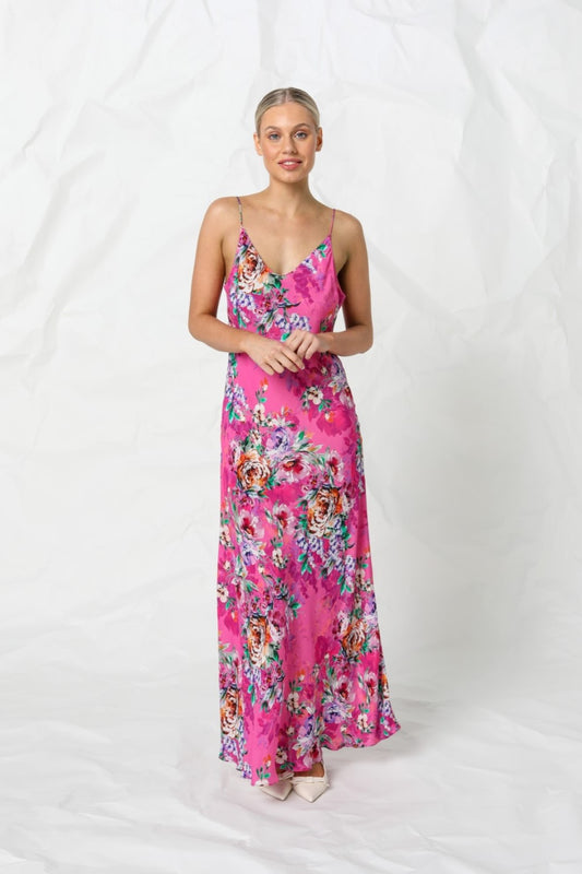 Women's Slip Maxi in Pink | Bron