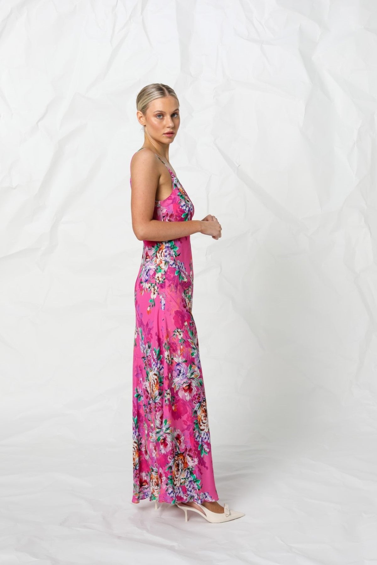 Women's Slip Maxi in Pink | Bron