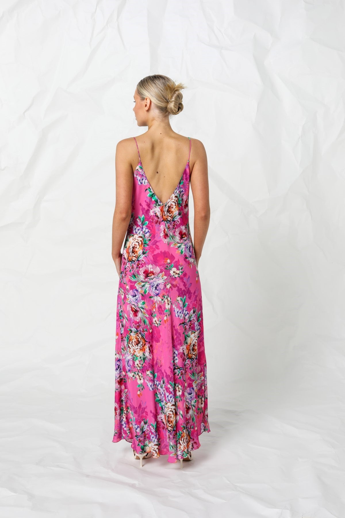 Women's Slip Maxi in Pink | Bron