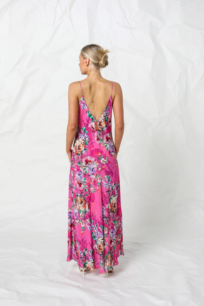 Women's Slip Maxi in Pink | Bron