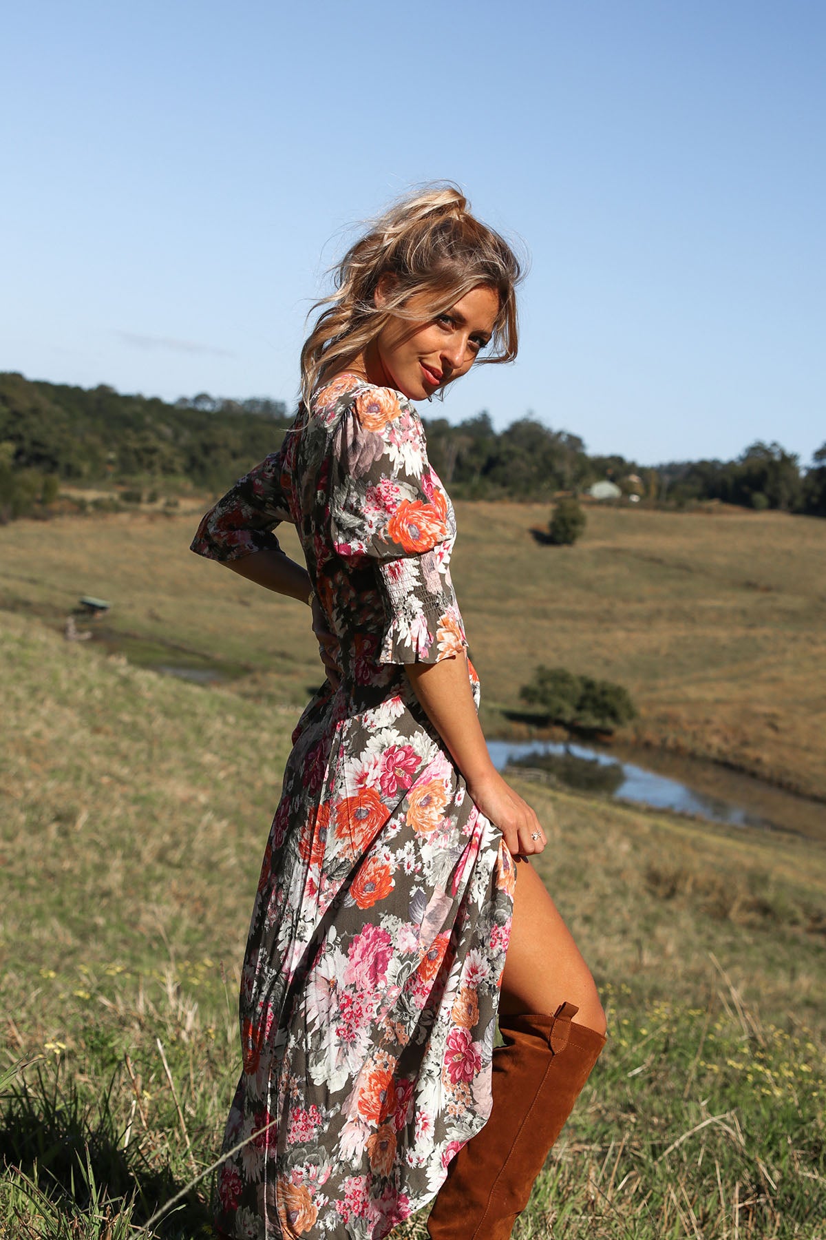 Floral maxi dress cheapest