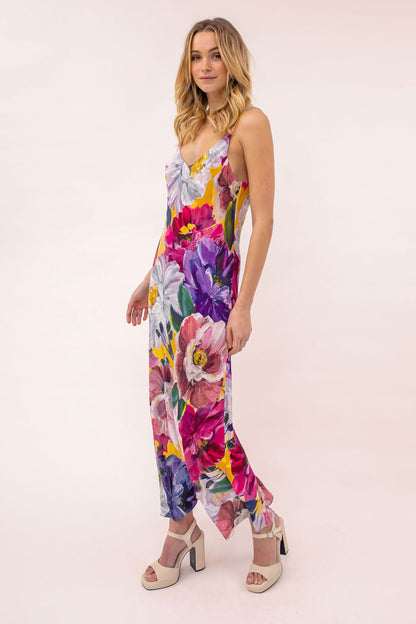 Elouise Bloom Midi Slip Dress
