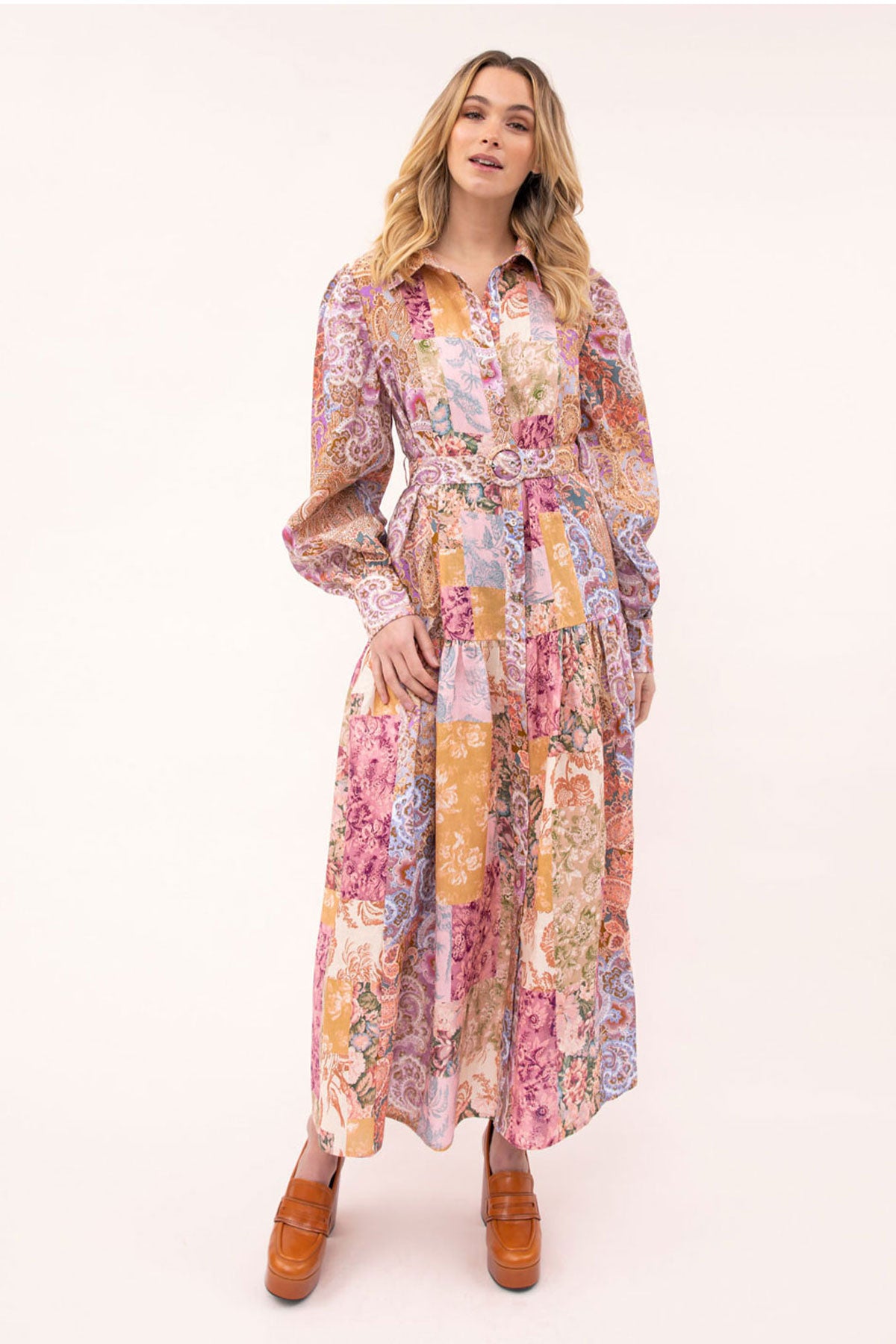 Chiffon maxi outlet shirt